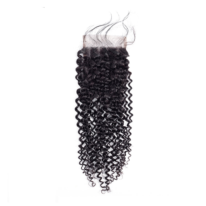 Closure 4x4 Virgin Hair Curly  / Closure 4x4 Virgin Hair Kinky Curly - [Nayah Perfect Line]