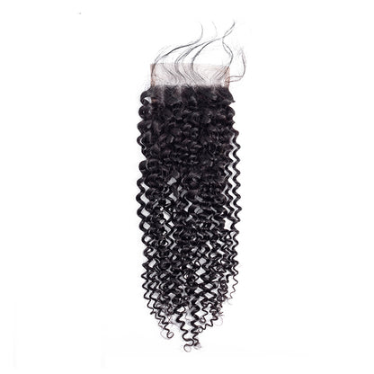 Closure 4x4 Virgin Hair Curly  / Closure 4x4 Virgin Hair Kinky Curly - [Nayah Perfect Line]