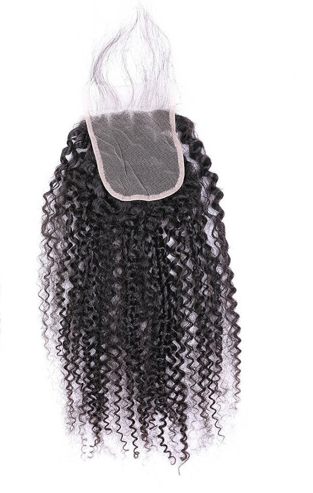 Closure 4x4 Virgin Hair Curly  / Closure 4x4 Virgin Hair Kinky Curly - [Nayah Perfect Line]